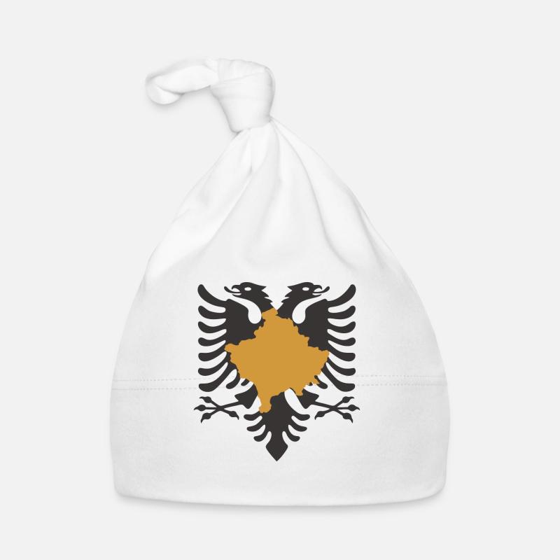 Kosovo - Albanian black eagle Organic Baby Cap