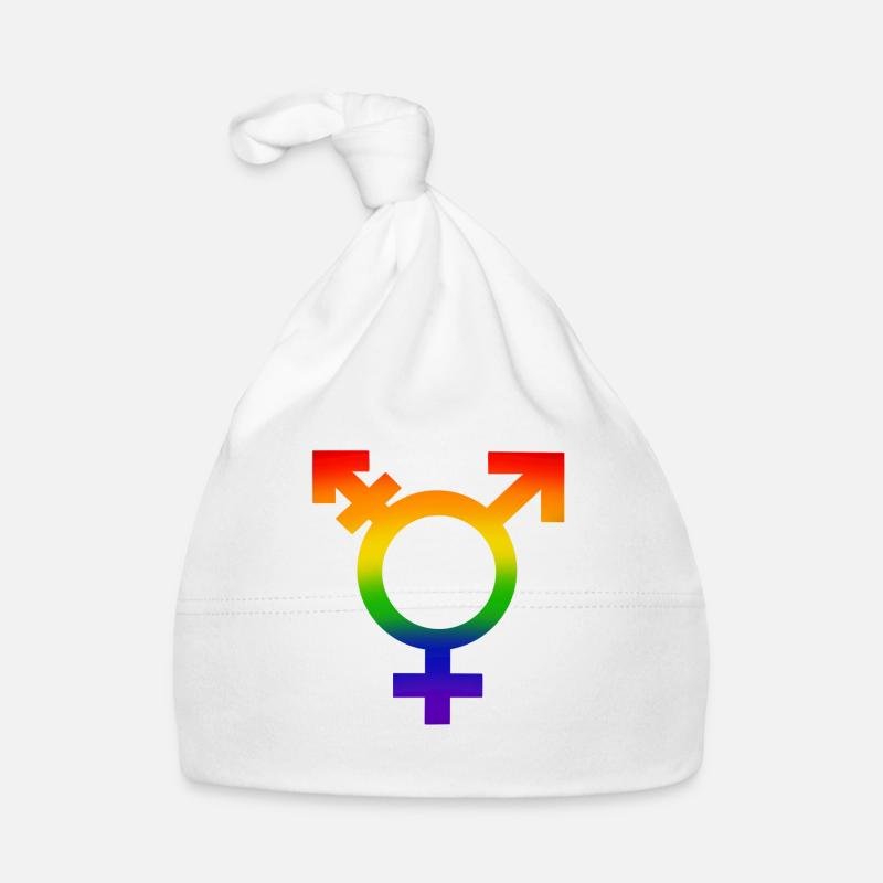 COULEUR DU SYMBOLE DE GENRE - Bonnet bio Bébé - blanc