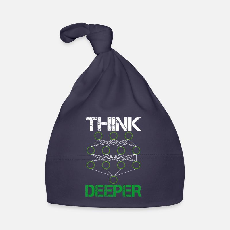 Artificial intelligence think deeper gift Organic Baby Cap