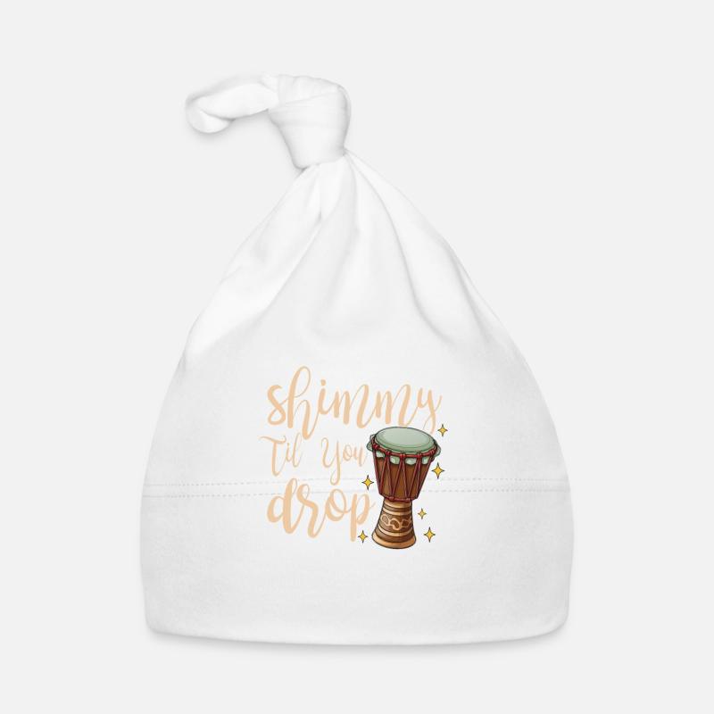 Shimmy Till You Drop pour Belly Dancer - Bonnet bio Bébé - blanc
