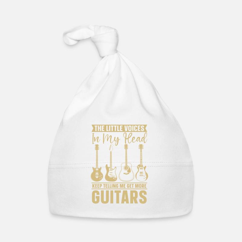 Obtenez plus de guitares Guitariste Guitare - Bonnet bio Bébé - blanc