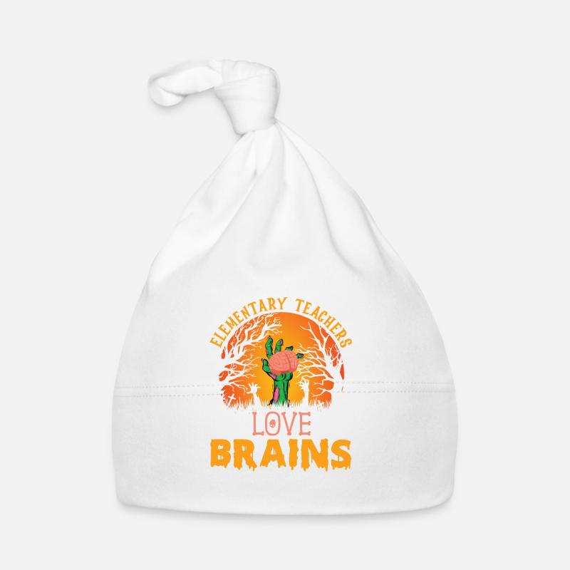 Elementary Teacher Lieben Brains Elementary School Organic Baby Cap