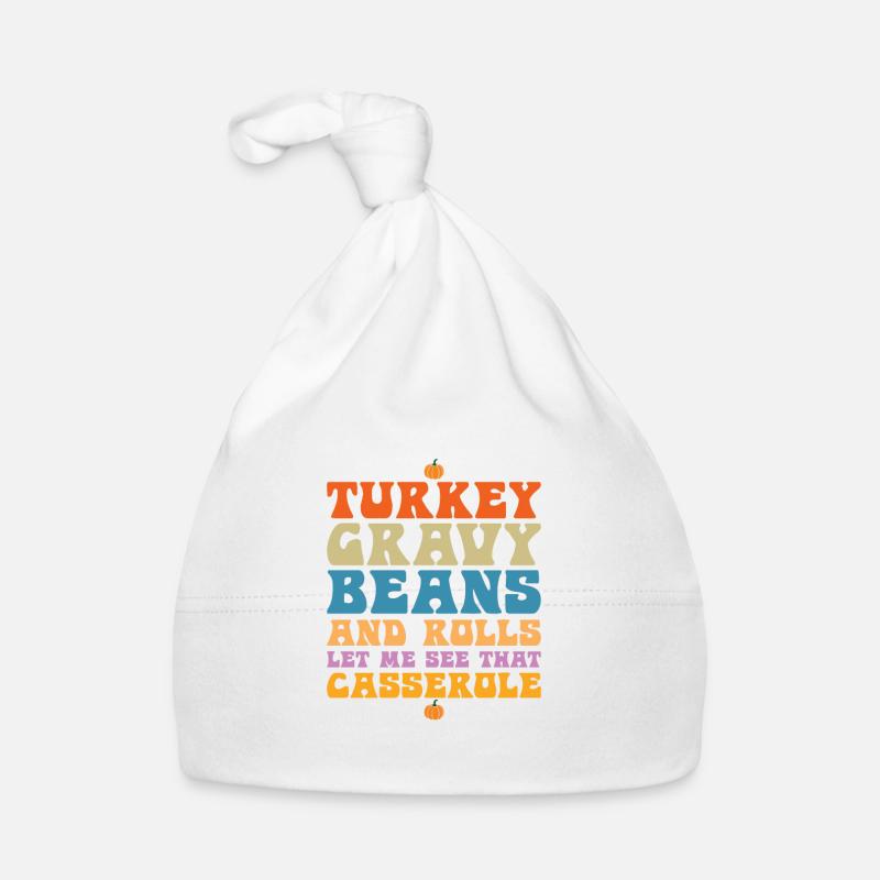 Turkey sauce beans and rolls Organic Baby Cap