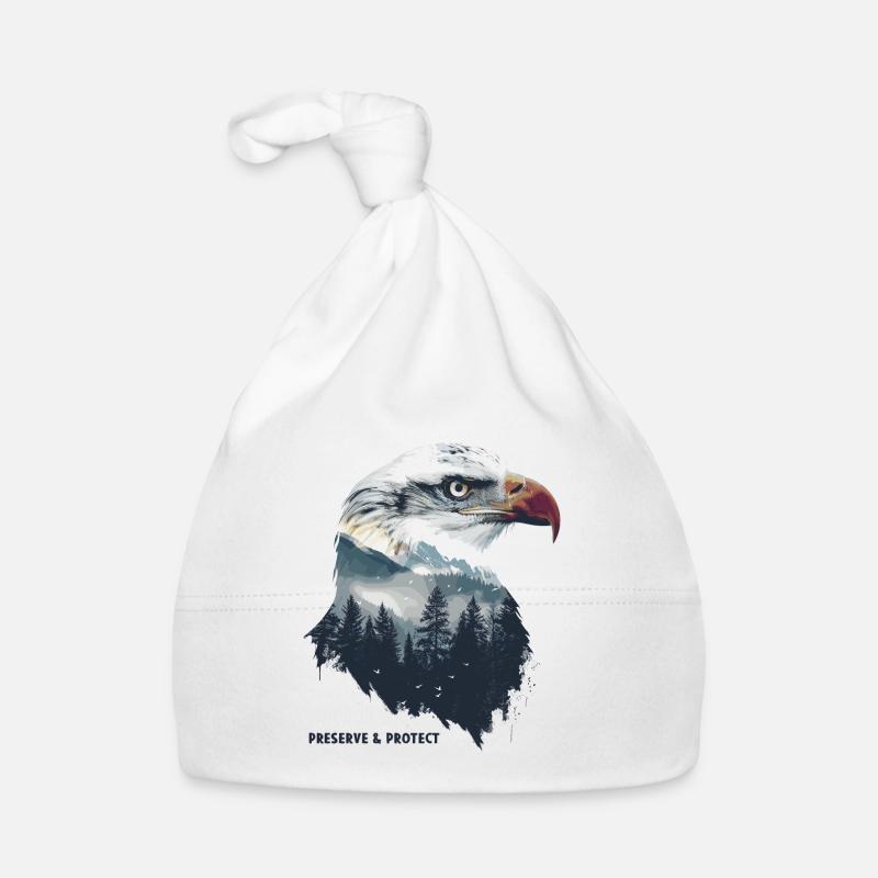 Preserve & Protect Weißkopfseeadler Adler Vogel Baby Bio-Mütze