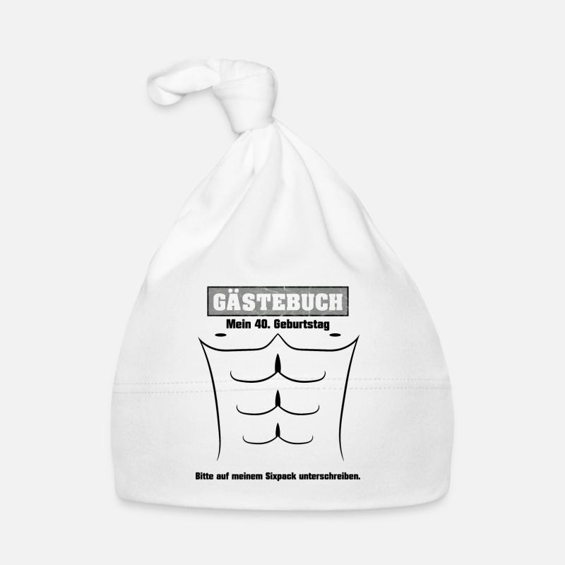 40. Geburtstag Gästebuch Feier Geschenkidee Baby Bio-Mütze