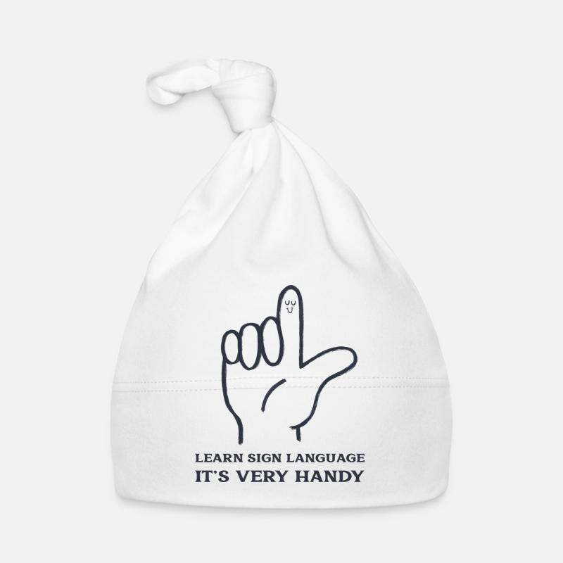 Learn Sign Language It's Very Handy Organic Baby Cap