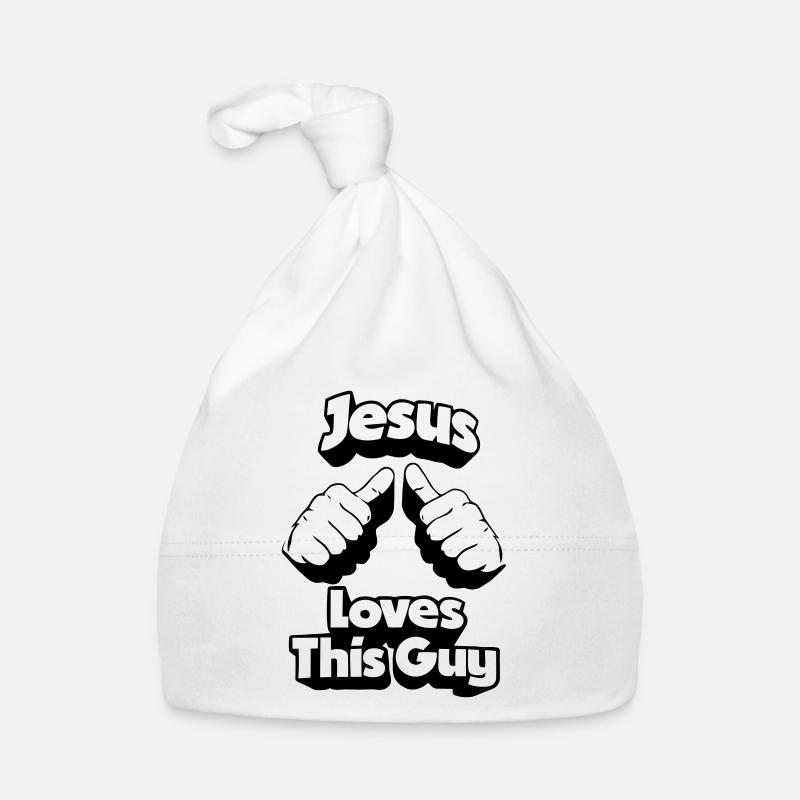 Jésus aime Ce type Bonnet bio Bébé