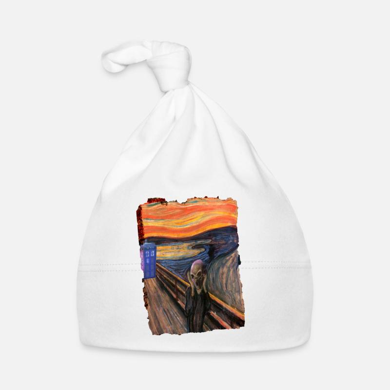 Screaming Tardis Organic Baby Cap