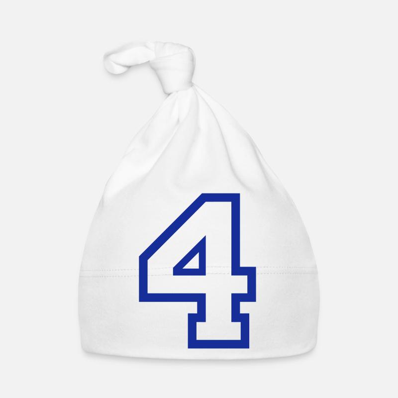 DIE NUMMER VIER - 4 Baby Bio-Mütze