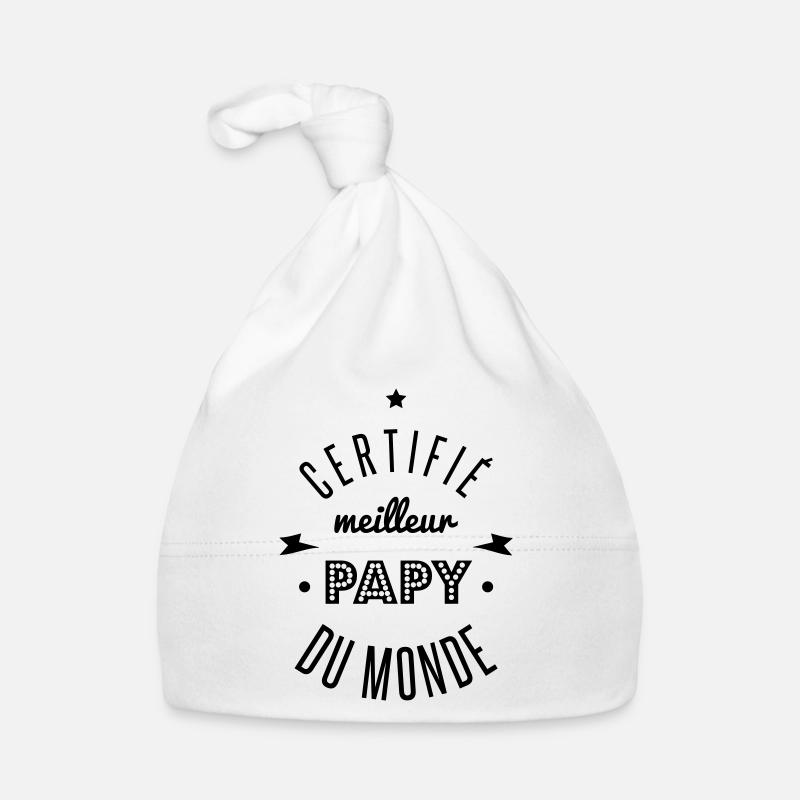 certifié meilleur papy Bonnet bio Bébé