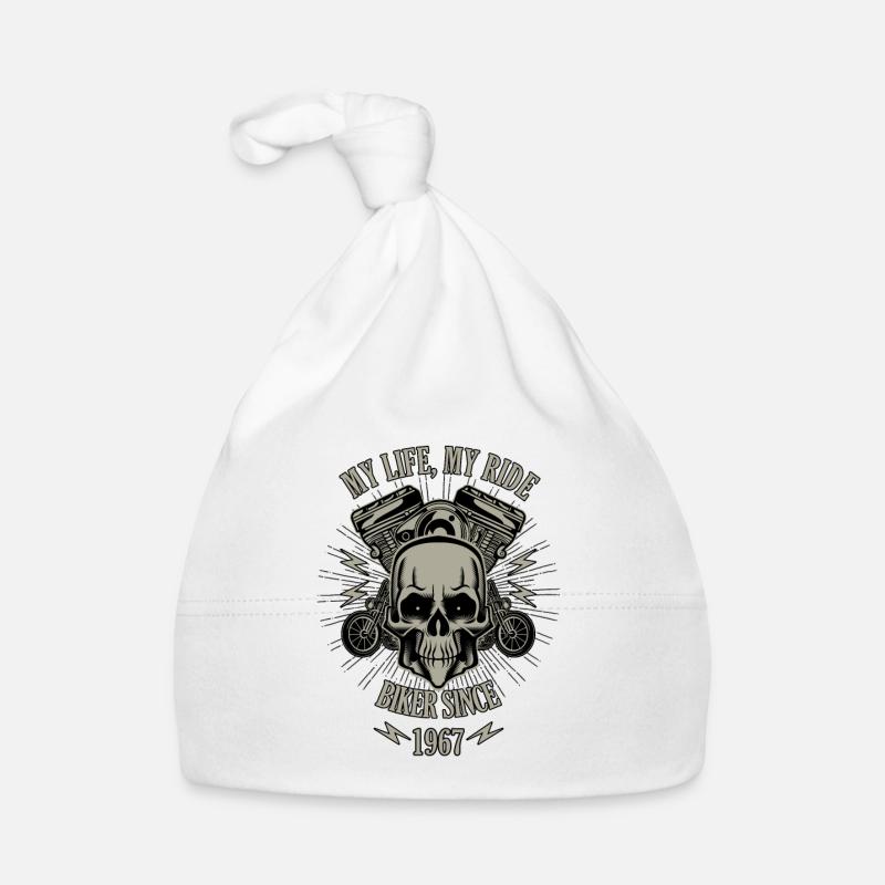 Gift for Biker - built in 1967 Organic Baby Cap