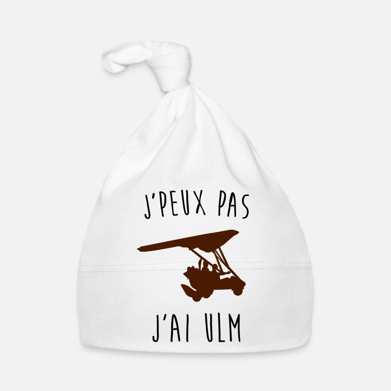 j'peux pas j'ai ulm - Bonnet bio Bébé - blanc