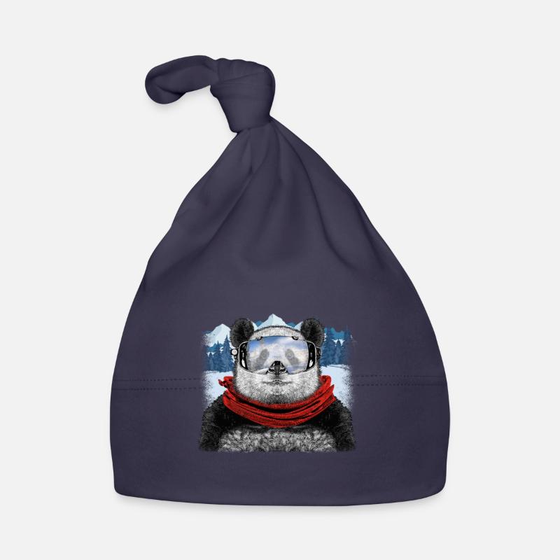 ski panda Organic Baby Cap