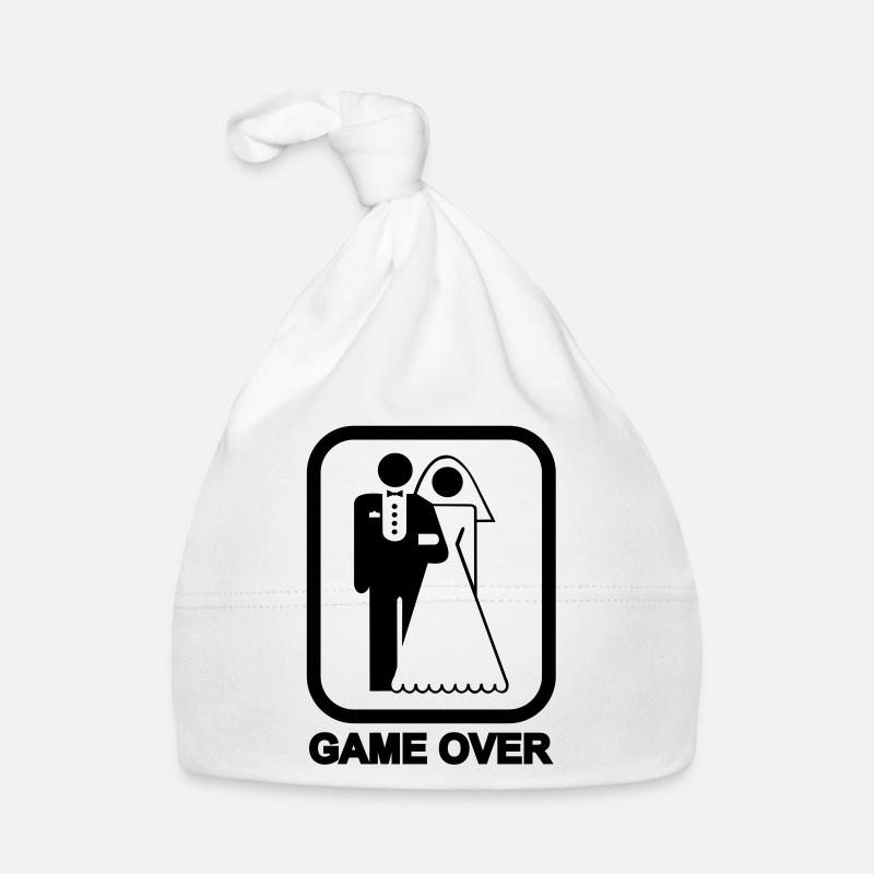 Game Over - Baby Bio-Mütze - Weiß