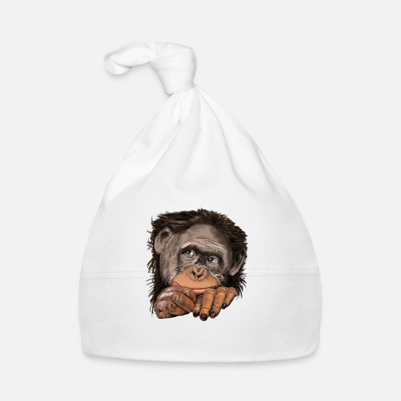 Monkey Organic Baby Cap