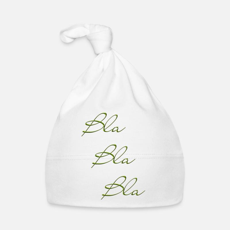 Bla Bla Dreifach Grüner Script Baby Bio-Mütze
