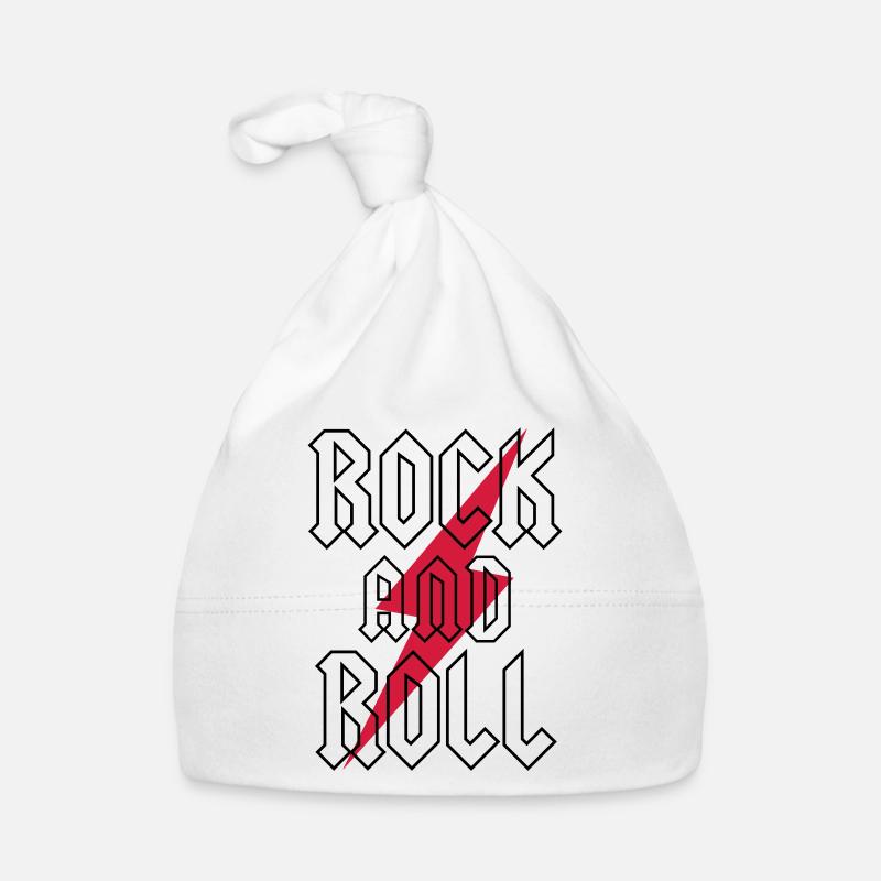 Rock And Roll - Bonnet bio Bébé - blanc