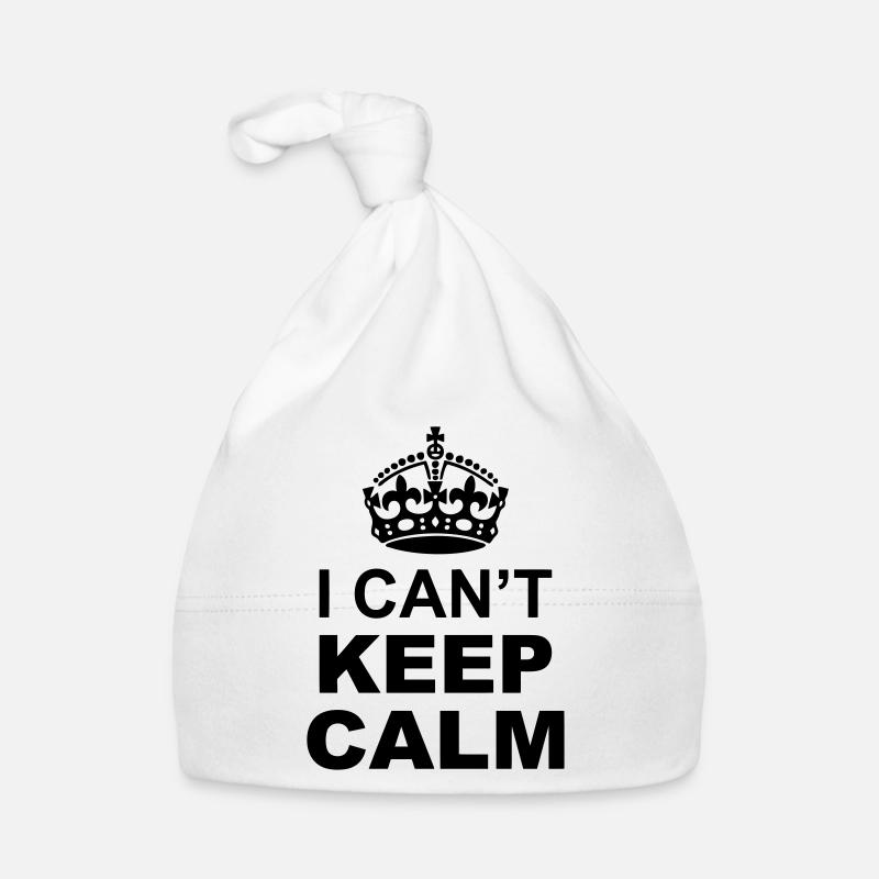 I Can't Keep Calm and "Your Personal Message" Organic Baby Cap