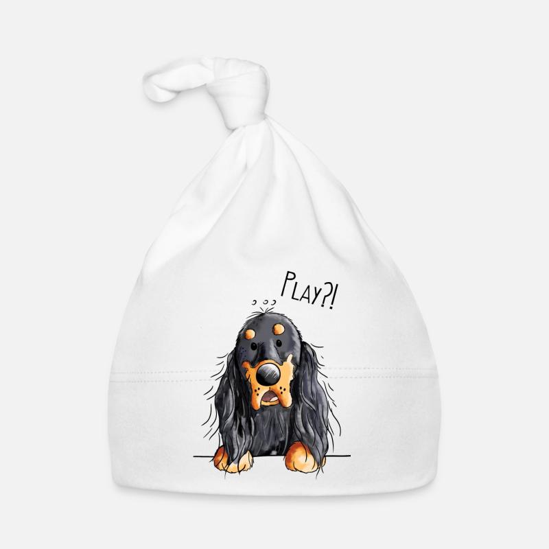 Gordon Setter - Hund - Dog - Hunde - Comic Baby Bio-Mütze