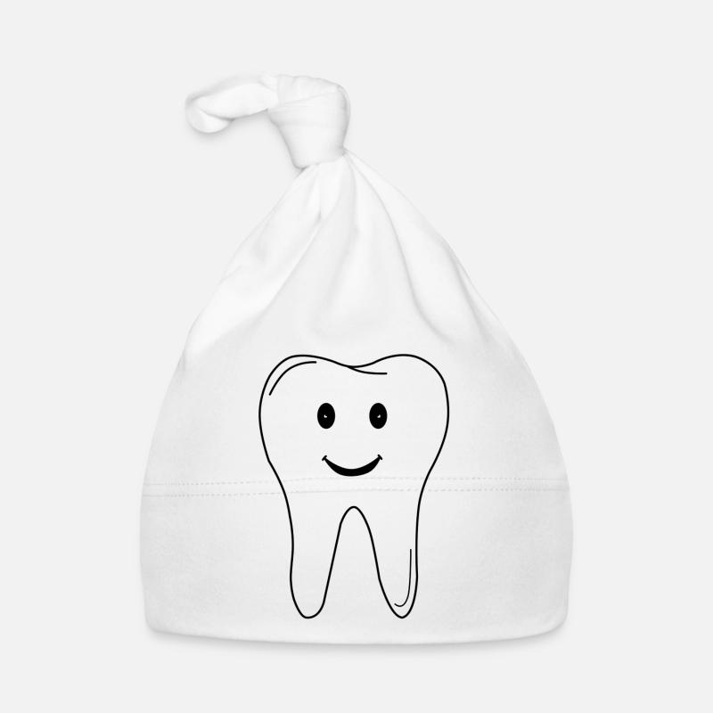 Dent - dentiste - cabinet - logo - idée cadeau Bonnet bio Bébé