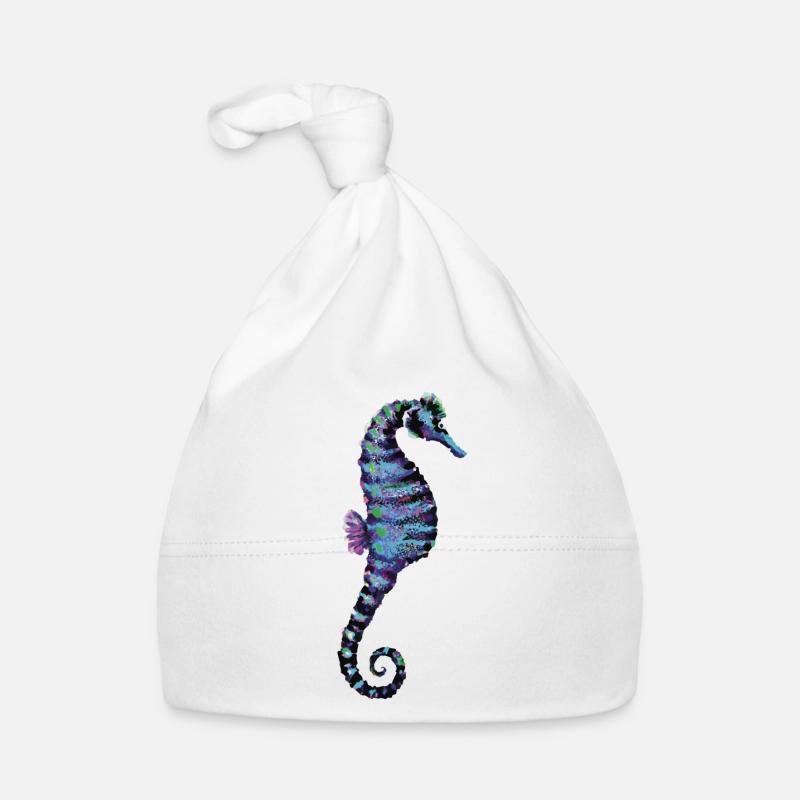 Seepferdchen Baby Bio-Mütze