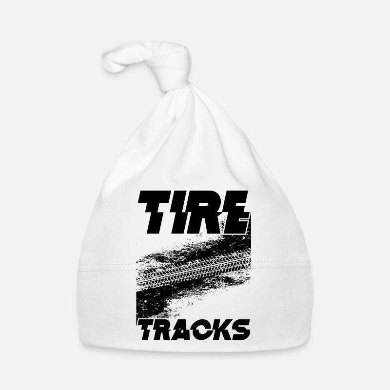 Tire Tracks Graphic Organic Baby Cap
