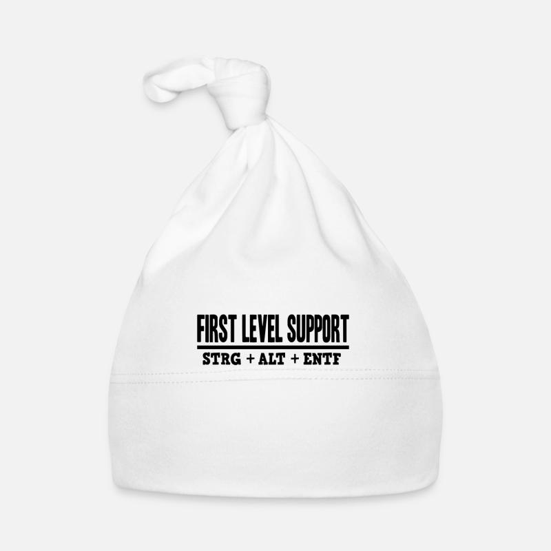 First Level Support CTRL ALT DEL / STRG ALT ENTF Organic Baby Cap