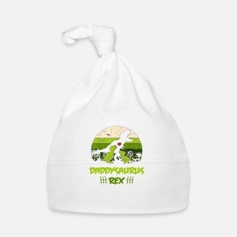 Daddysaurus Rex For Fathers Day Gift Organic Baby Cap