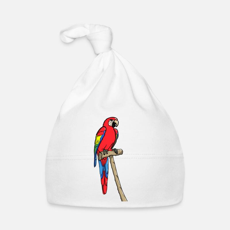 Macaw parrot Organic Baby Cap