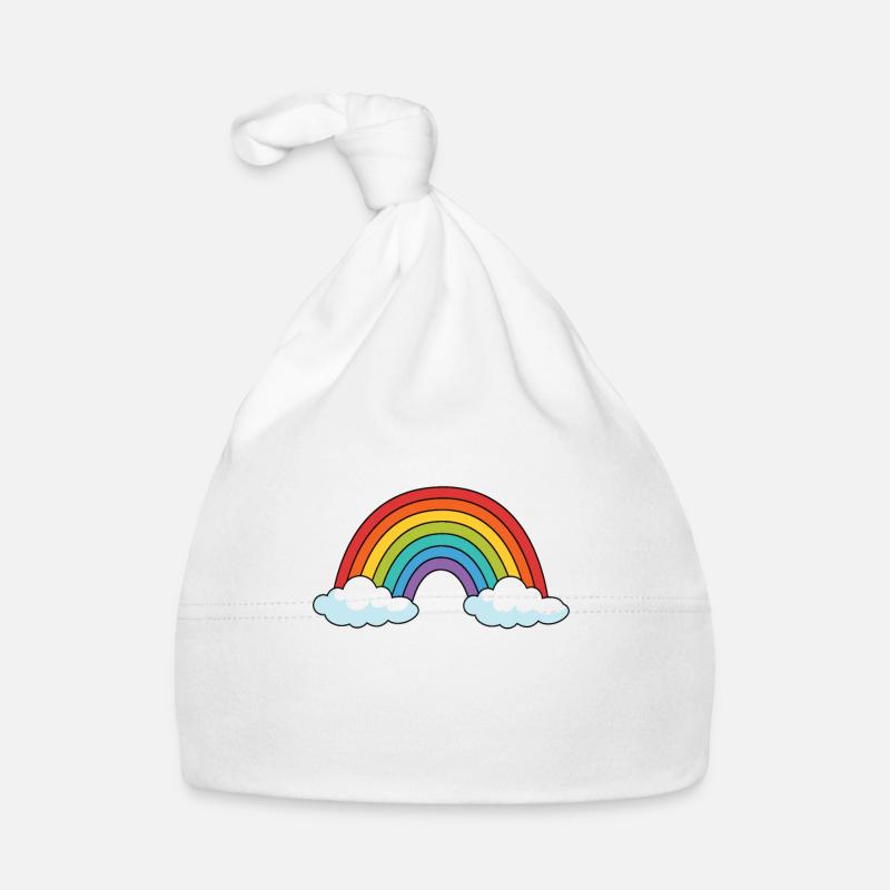 Regenbogen Baby Bio-Mütze