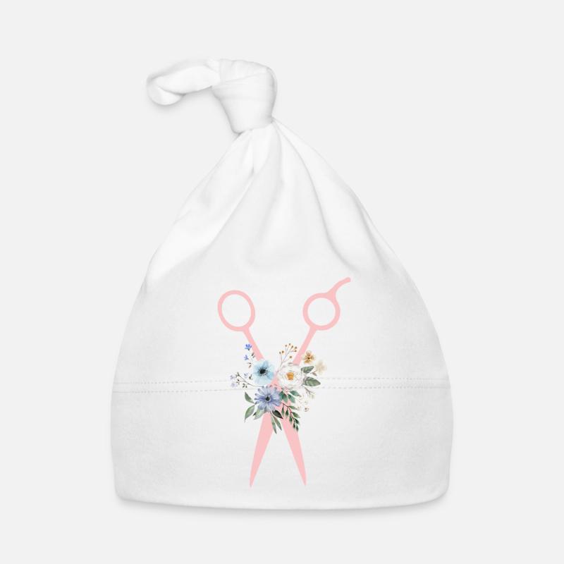 Ciseaux Fleurs Bonnet bio Bébé