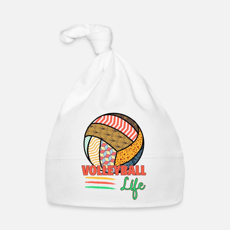 Volleyball Leben Baby Bio-Mütze