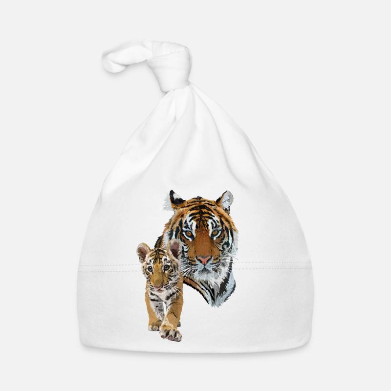 tigre du Bengale Bonnet bio Bébé