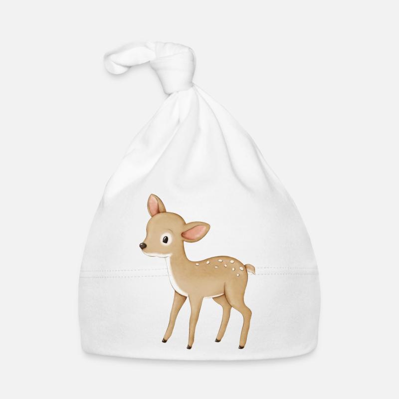 Reh Kitz Baby Bio-Mütze