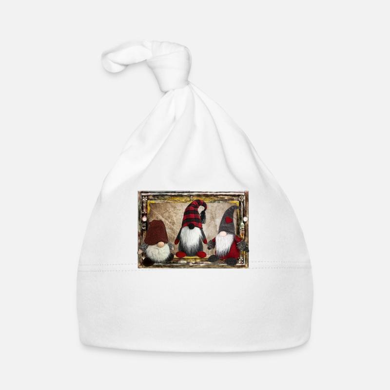 Weihnachtsgnom-Szene Baby Bio-Mütze
