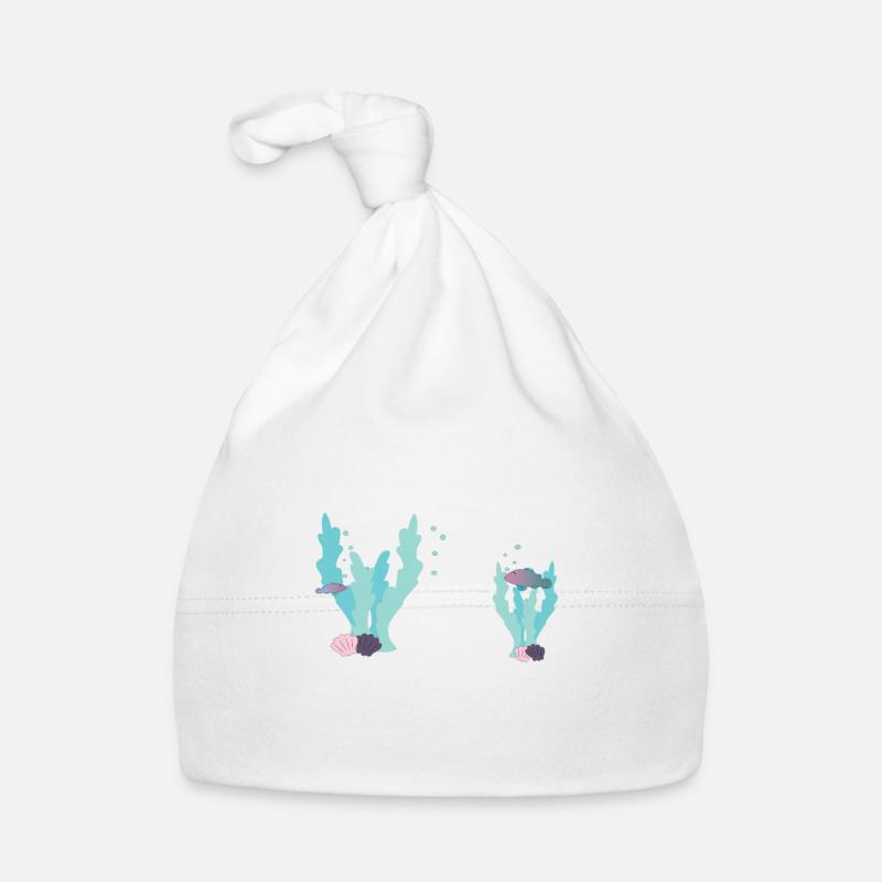Shells and corals Organic Baby Cap