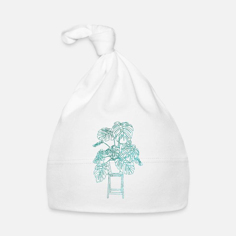 Monstera Organic Baby Cap