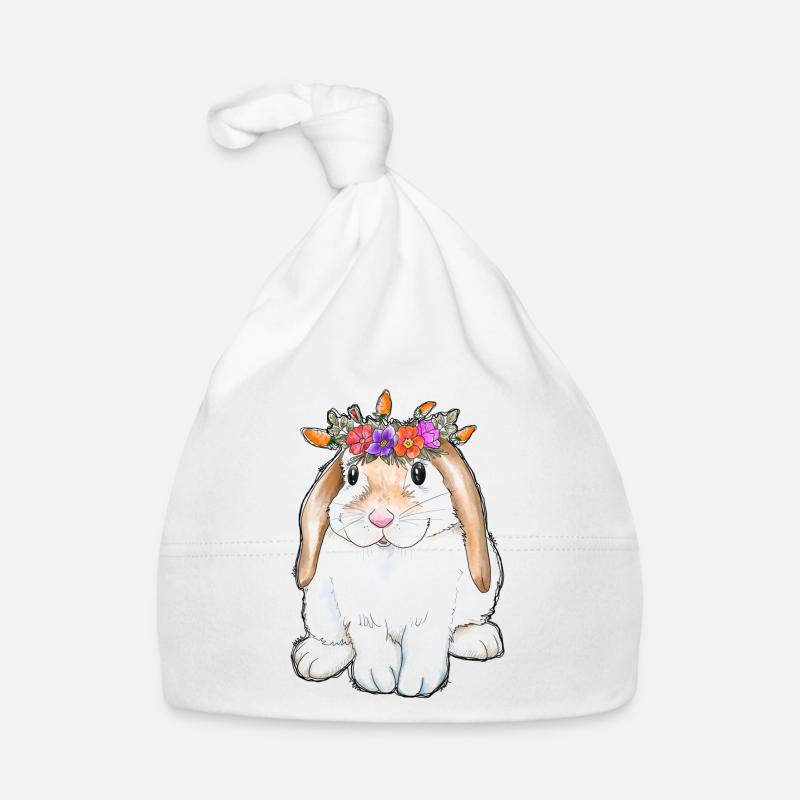 Easter Day Rabbit Organic Baby Cap