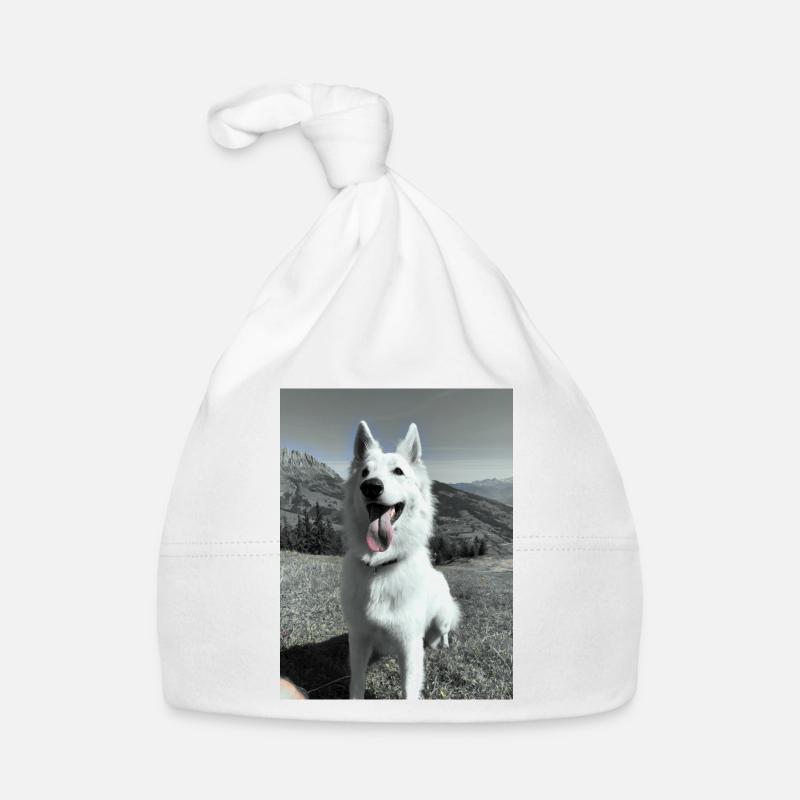 White Shepherd Organic Baby Cap