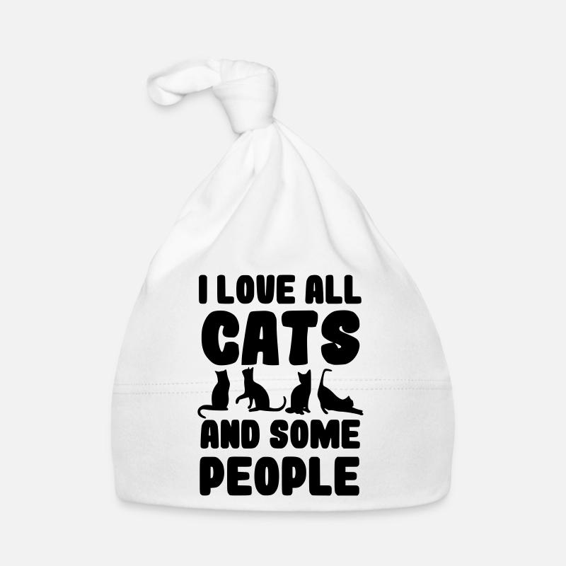 Ich liebe alle Katzen und einige Menschen* Baby Bio-Mütze