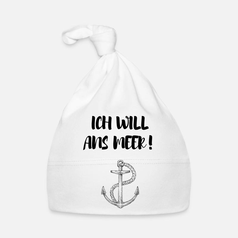 ICH WILL ANS MEER Baby Bio-Mütze