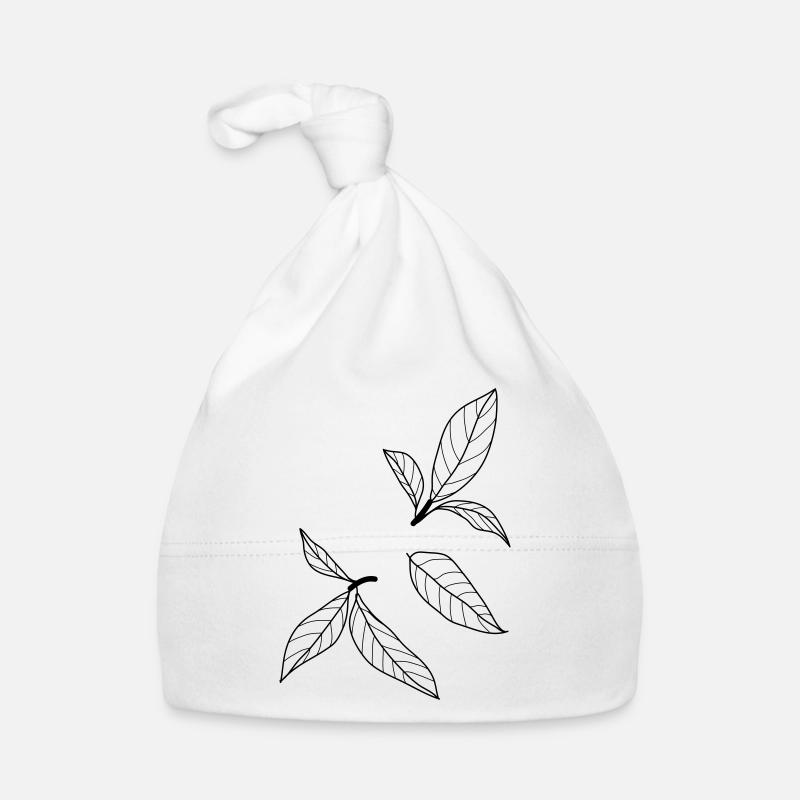 nature leaves 2 c1 Organic Baby Cap