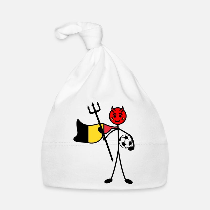 Red devil hero Organic Baby Cap