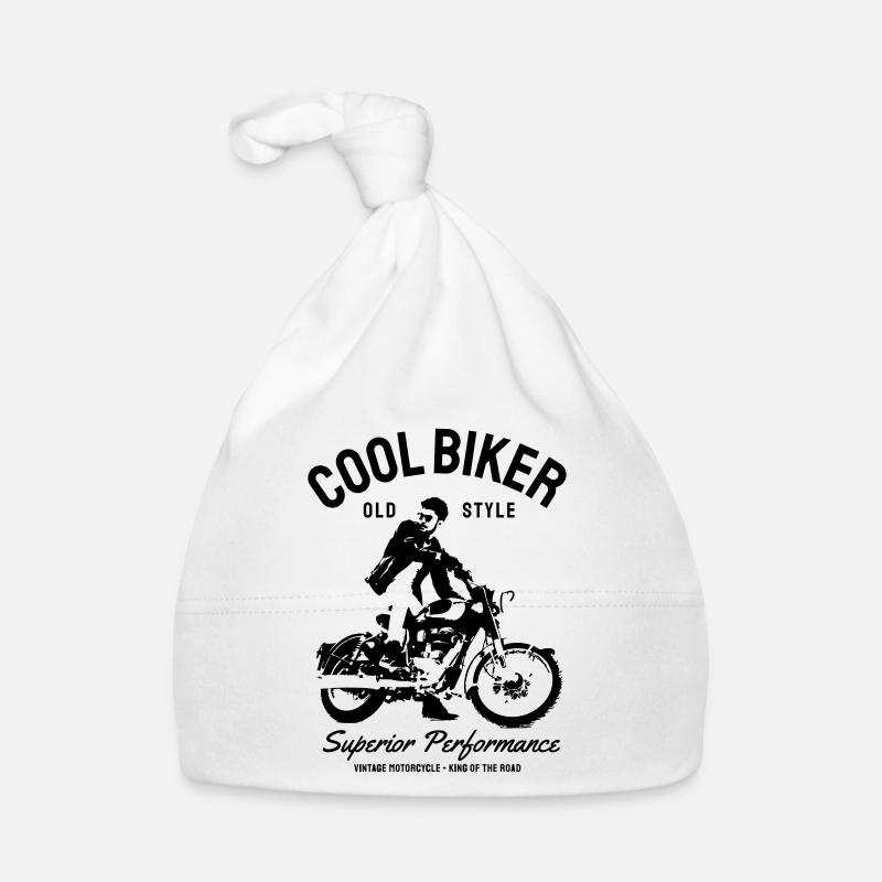 Biker design moto Bonnet bio Bébé