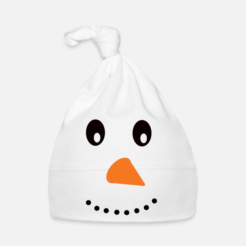Schneemann Baby Bio-Mütze