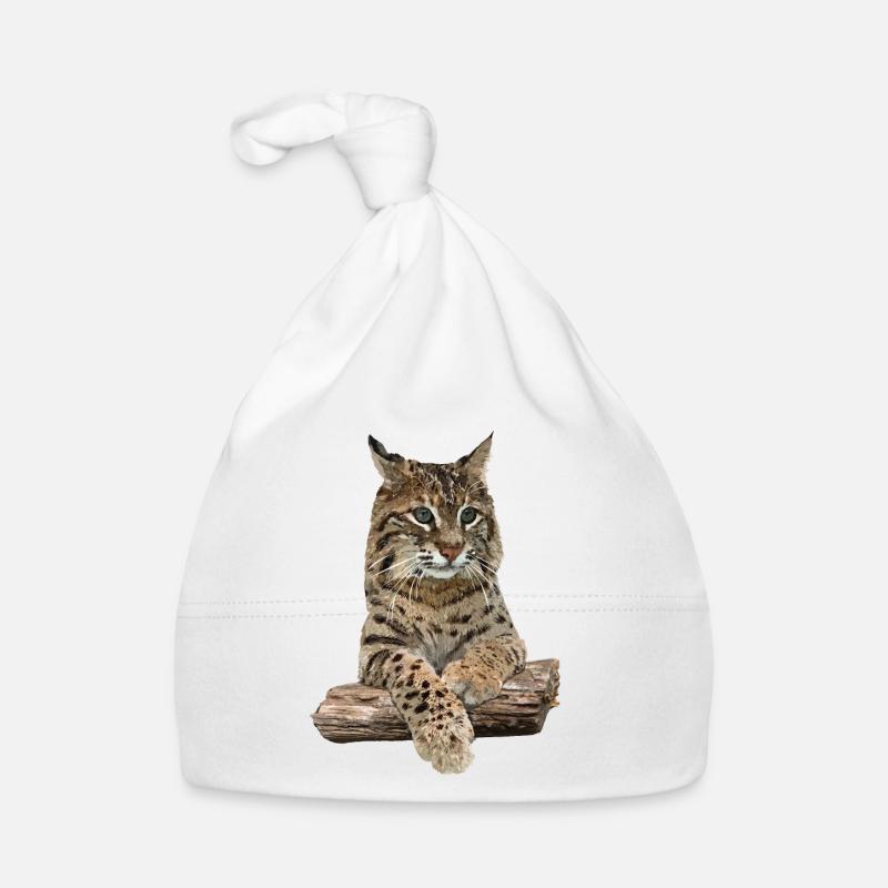 Luchs - Baby Bio-Mütze - Weiß