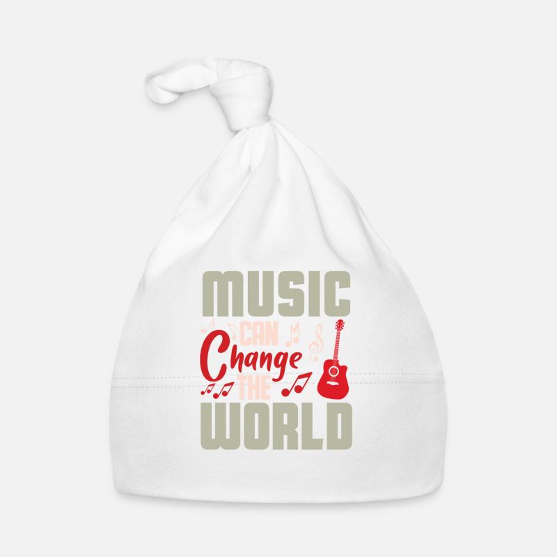 Music changes the world Design Organic Baby Cap