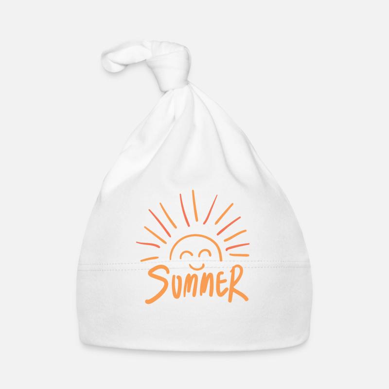 Illustration de rayons de soleil d’été vifs Bonnet bio Bébé