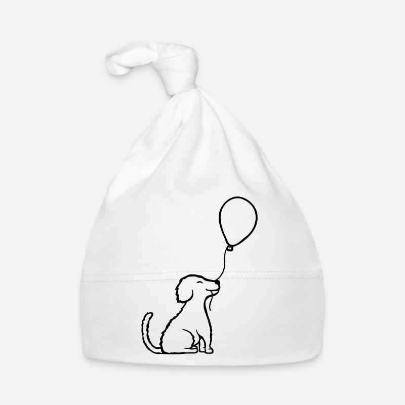 Sitting balloon dog cool Organic Baby Cap