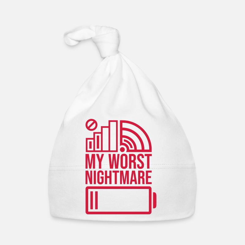 Symbols my worst nightmare Organic Baby Cap